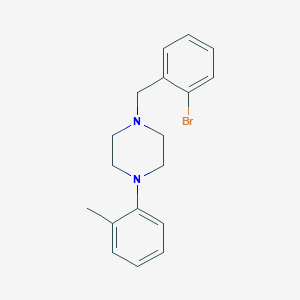 molecular formula C18H21BrN2 B5015956 1-(2-bromobenzyl)-4-(2-methylphenyl)piperazine 