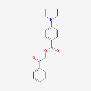 molecular formula C19H21NO3 B501596 2-Oxo-2-phenylethyl 4-(diethylamino)benzoate CAS No. 312750-18-8