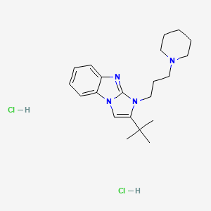 molecular formula C21H32Cl2N4 B5015995 2-tert-butyl-1-[3-(1-piperidinyl)propyl]-1H-imidazo[1,2-a]benzimidazole dihydrochloride 