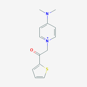 molecular formula C13H15N2OS+ B501602 4-(Dimethylamino)-1-[2-oxo-2-(2-thienyl)ethyl]pyridinium 
