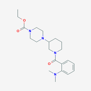 ethyl 4-{1-[2-(dimethylamino)benzoyl]-3-piperidinyl}-1-piperazinecarboxylate