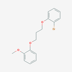 molecular formula C16H17BrO3 B5016037 1-bromo-2-[3-(2-methoxyphenoxy)propoxy]benzene 