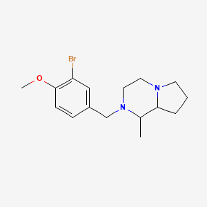 2-(3-bromo-4-methoxybenzyl)-1-methyloctahydropyrrolo[1,2-a]pyrazine