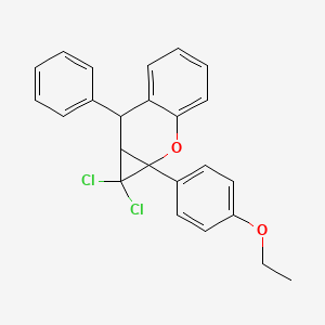 1,1-dichloro-1a-(4-ethoxyphenyl)-7-phenyl-1,1a,7,7a-tetrahydrocyclopropa[b]chromene