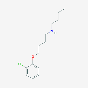 molecular formula C14H22ClNO B5016057 N-butyl-4-(2-chlorophenoxy)-1-butanamine 