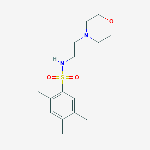 molecular formula C15H24N2O3S B501607 2,4,5-trimethyl-N-(2-morpholinoethyl)benzenesulfonamide CAS No. 433948-14-2