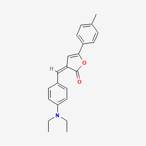 molecular formula C22H23NO2 B5016079 3-[4-(二乙氨基)亚苄基]-5-(4-甲苯基)-2(3H)-呋喃酮 