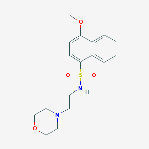 4-methoxy-N-(2-morpholinoethyl)naphthalene-1-sulfonamide