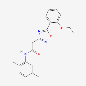 molecular formula C20H21N3O3 B5016080 N-(2,5-dimethylphenyl)-2-[5-(2-ethoxyphenyl)-1,2,4-oxadiazol-3-yl]acetamide 