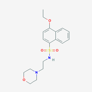 molecular formula C18H24N2O4S B501609 4-ethoxy-N-(2-morpholinoethyl)naphthalene-1-sulfonamide CAS No. 433696-30-1