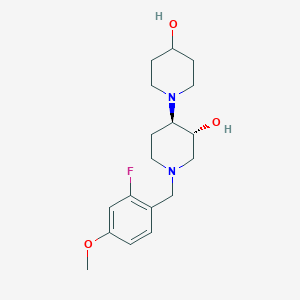 (3'R*,4'R*)-1'-(2-fluoro-4-methoxybenzyl)-1,4'-bipiperidine-3',4-diol