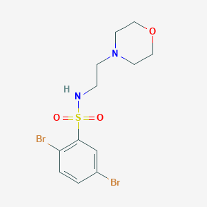 molecular formula C12H16Br2N2O3S B501611 2,5-dibromo-N-[2-(4-morpholinyl)ethyl]benzenesulfonamide CAS No. 684225-93-2