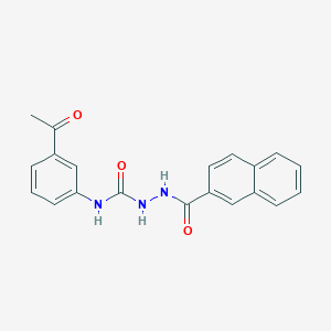 N-(3-acetylphenyl)-2-(2-naphthoyl)hydrazinecarboxamide