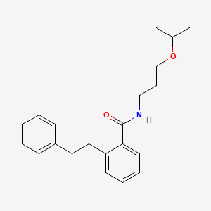 molecular formula C21H27NO2 B5016161 N-(3-isopropoxypropyl)-2-(2-phenylethyl)benzamide 