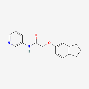 molecular formula C16H16N2O2 B5016179 2-(2,3-dihydro-1H-inden-5-yloxy)-N-3-pyridinylacetamide 