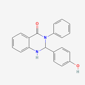 molecular formula C20H16N2O2 B5016234 2-(4-hydroxyphenyl)-3-phenyl-2,3-dihydro-4(1H)-quinazolinone 