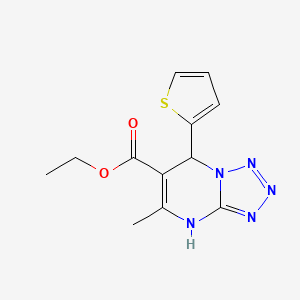 molecular formula C12H13N5O2S B5016240 ethyl 5-methyl-7-(2-thienyl)-4,7-dihydrotetrazolo[1,5-a]pyrimidine-6-carboxylate 