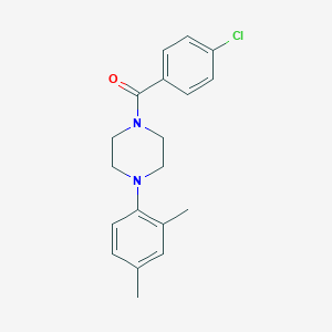molecular formula C19H21ClN2O B501626 1-(4-Chlorobenzoyl)-4-(2,4-dimethylphenyl)piperazine CAS No. 713099-33-3