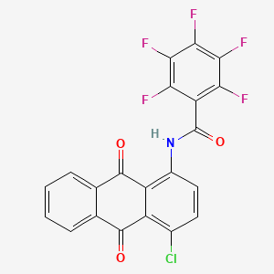 N-(4-chloro-9,10-dioxo-9,10-dihydro-1-anthracenyl)-2,3,4,5,6-pentafluorobenzamide