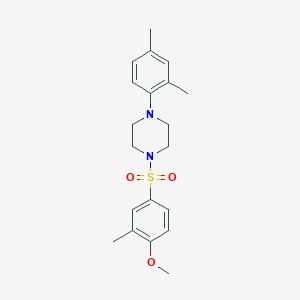 molecular formula C20H26N2O3S B501629 1-(2,4-Dimethylphenyl)-4-((4-methoxy-3-methylphenyl)sulfonyl)piperazine CAS No. 713096-83-4