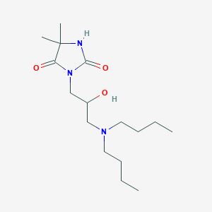 3-[3-(dibutylamino)-2-hydroxypropyl]-5,5-dimethyl-2,4-imidazolidinedione