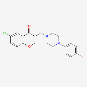 molecular formula C20H18ClFN2O2 B5016341 6-chloro-3-{[4-(4-fluorophenyl)-1-piperazinyl]methyl}-4H-chromen-4-one 