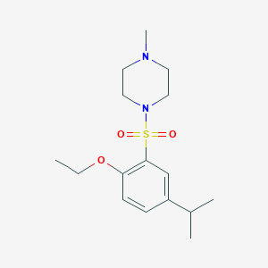 molecular formula C16H26N2O3S B501637 1-((2-Ethoxy-5-isopropylphenyl)sulfonyl)-4-methylpiperazine CAS No. 944775-60-4