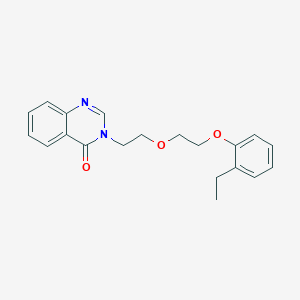 molecular formula C20H22N2O3 B5016385 3-{2-[2-(2-ethylphenoxy)ethoxy]ethyl}-4(3H)-quinazolinone 