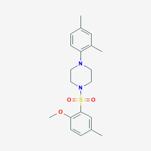 1-(2,4-Dimethylphenyl)-4-[(2-methoxy-5-methylphenyl)sulfonyl]piperazine