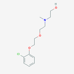 molecular formula C13H20ClNO3 B5016413 2-[{2-[2-(2-chlorophenoxy)ethoxy]ethyl}(methyl)amino]ethanol 