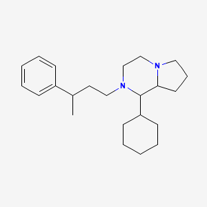 molecular formula C23H36N2 B5016437 1-cyclohexyl-2-(3-phenylbutyl)octahydropyrrolo[1,2-a]pyrazine 