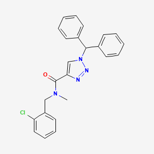 N-(2-chlorobenzyl)-1-(diphenylmethyl)-N-methyl-1H-1,2,3-triazole-4-carboxamide