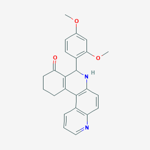 8-(2,4-dimethoxyphenyl)-8,10,11,12-tetrahydrobenzo[a]-4,7-phenanthrolin-9(7H)-one