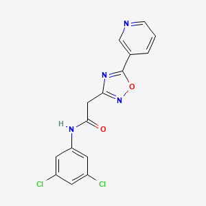 molecular formula C15H10Cl2N4O2 B5016479 N-(3,5-dichlorophenyl)-2-[5-(3-pyridinyl)-1,2,4-oxadiazol-3-yl]acetamide 