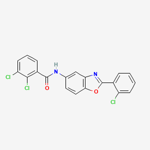 2,3-dichloro-N-[2-(2-chlorophenyl)-1,3-benzoxazol-5-yl]benzamide