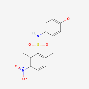 N-(4-methoxyphenyl)-2,4,6-trimethyl-3-nitrobenzenesulfonamide