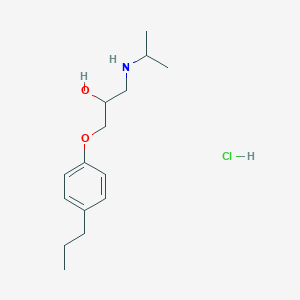 molecular formula C15H26ClNO2 B5016512 1-(isopropylamino)-3-(4-propylphenoxy)-2-propanol hydrochloride 