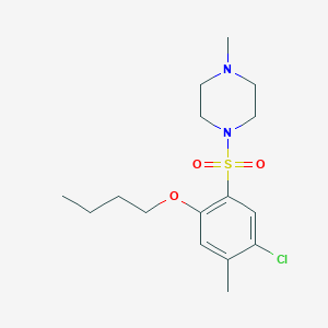 1-(2-Butoxy-5-chloro-4-methylbenzenesulfonyl)-4-methylpiperazine