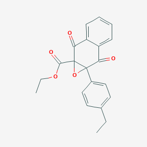 molecular formula C21H18O5 B5016520 ethyl 7a-(4-ethylphenyl)-2,7-dioxo-7,7a-dihydronaphtho[2,3-b]oxirene-1a(2H)-carboxylate 