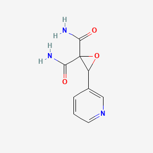 3-(3-pyridinyl)-2,2-oxiranedicarboxamide