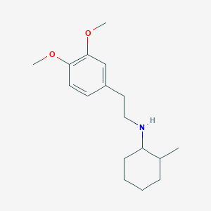 molecular formula C17H27NO2 B5016556 N-[2-(3,4-dimethoxyphenyl)ethyl]-2-methylcyclohexanamine CAS No. 418775-66-3