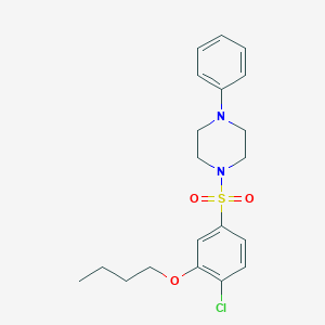1-(3-Butoxy-4-chlorobenzenesulfonyl)-4-phenylpiperazine