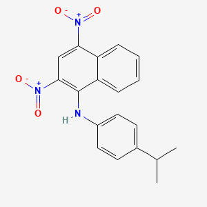 molecular formula C19H17N3O4 B5016572 (2,4-dinitro-1-naphthyl)(4-isopropylphenyl)amine 