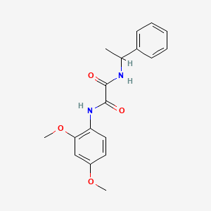 molecular formula C18H20N2O4 B5016617 N-(2,4-dimethoxyphenyl)-N'-(1-phenylethyl)ethanediamide 