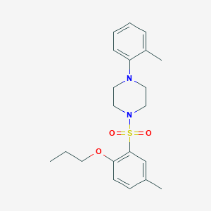 4-Methyl-2-{[4-(2-methylphenyl)-1-piperazinyl]sulfonyl}phenyl propyl ether