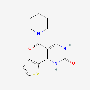 6-methyl-5-(1-piperidinylcarbonyl)-4-(2-thienyl)-3,4-dihydro-2(1H)-pyrimidinone