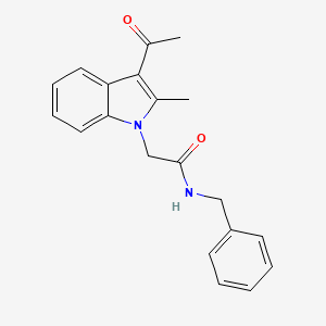 2-(3-acetyl-2-methyl-1H-indol-1-yl)-N-benzylacetamide