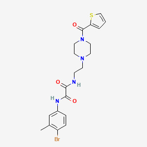 molecular formula C20H23BrN4O3S B5016738 N-(4-bromo-3-methylphenyl)-N'-{2-[4-(2-thienylcarbonyl)-1-piperazinyl]ethyl}ethanediamide 