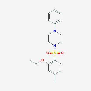 molecular formula C19H24N2O3S B501674 1-((2-Ethoxy-4-methylphenyl)sulfonyl)-4-phenylpiperazine CAS No. 915926-32-8