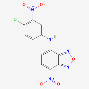 N-(4-chloro-3-nitrophenyl)-7-nitro-2,1,3-benzoxadiazol-4-amine